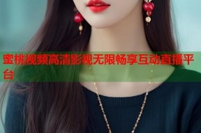 蜜桃视频高清影视无限畅享互动直播平台